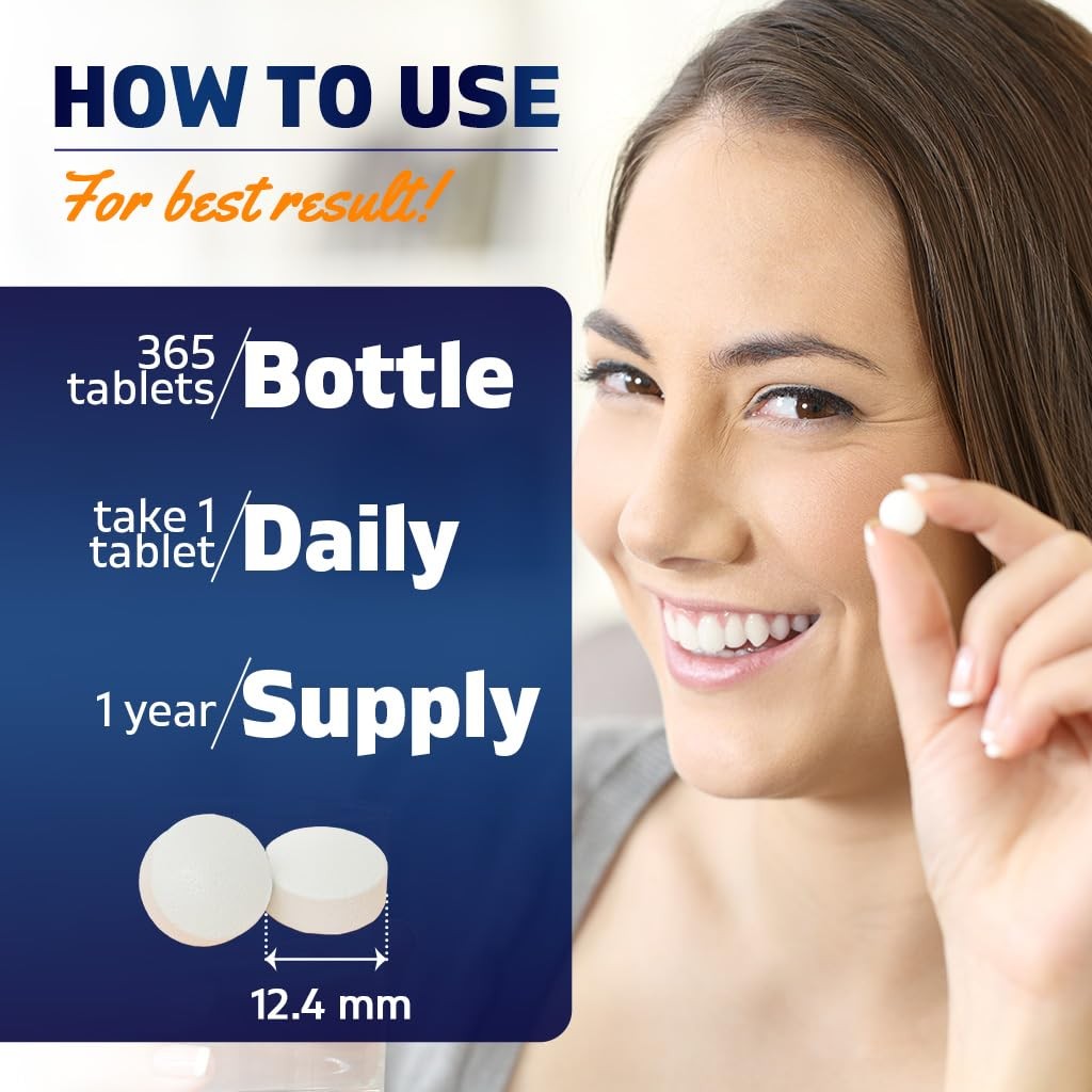Sodium Chloride 1000mg – 365 Tablets Electrolyte Replenisher & Hydration Support