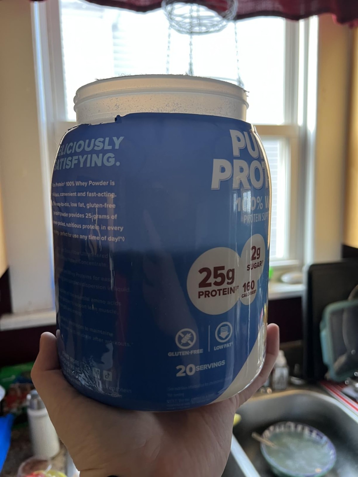Pure Protein 100% Whey Protein Powder, Rich Chocolate, 25 G Protein, 1