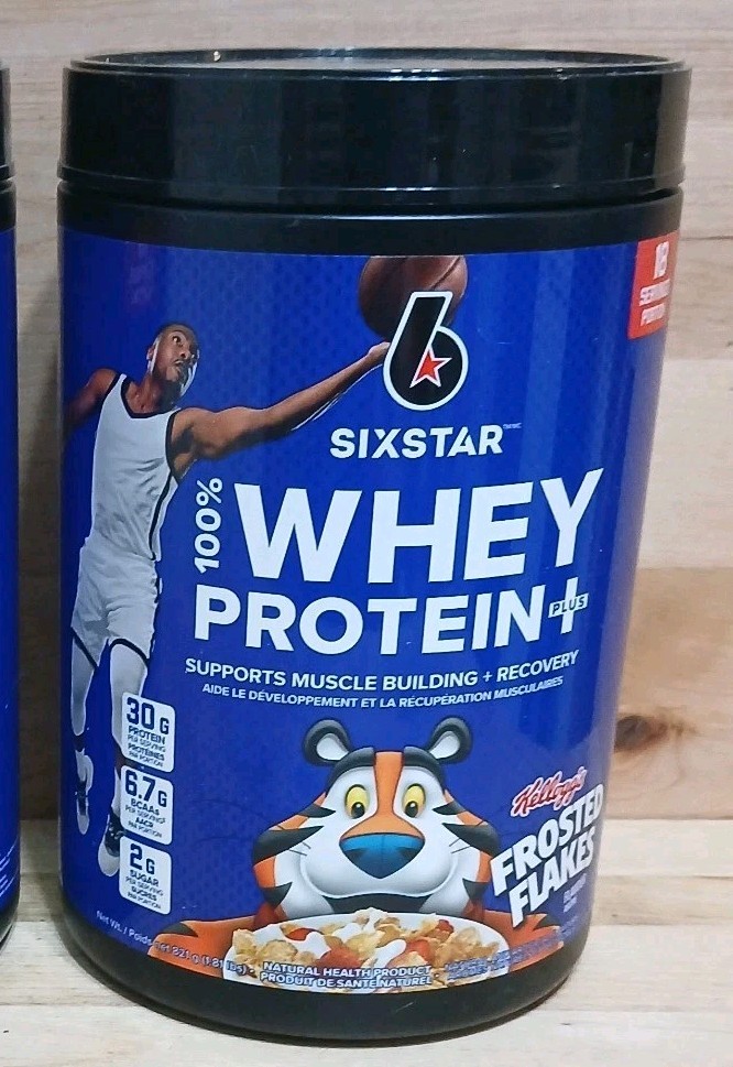 1CT: SIXSTAR 100% WHEY PROTEIN Supports Muscle Building/Recovery FROSTED FLAKES