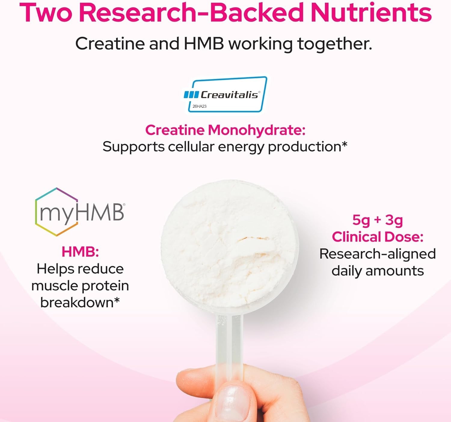 Creatine HMB Powder, 5g Creatine Monohydrate With 3g HMB