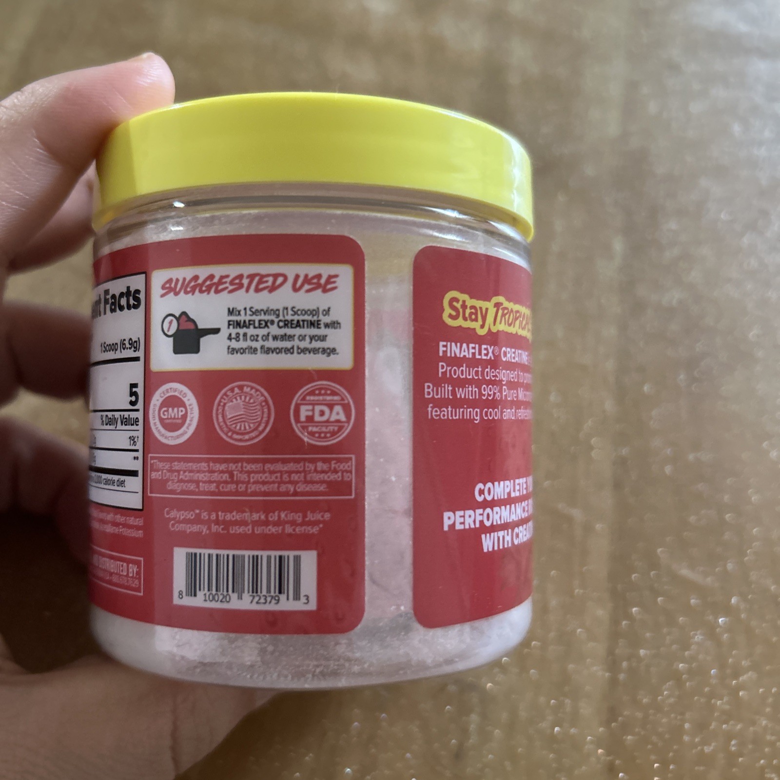 FINAFLEX Micronized Creatine Monohydrate CALYPSO COLLAB, Choose Flavor 5 Serving