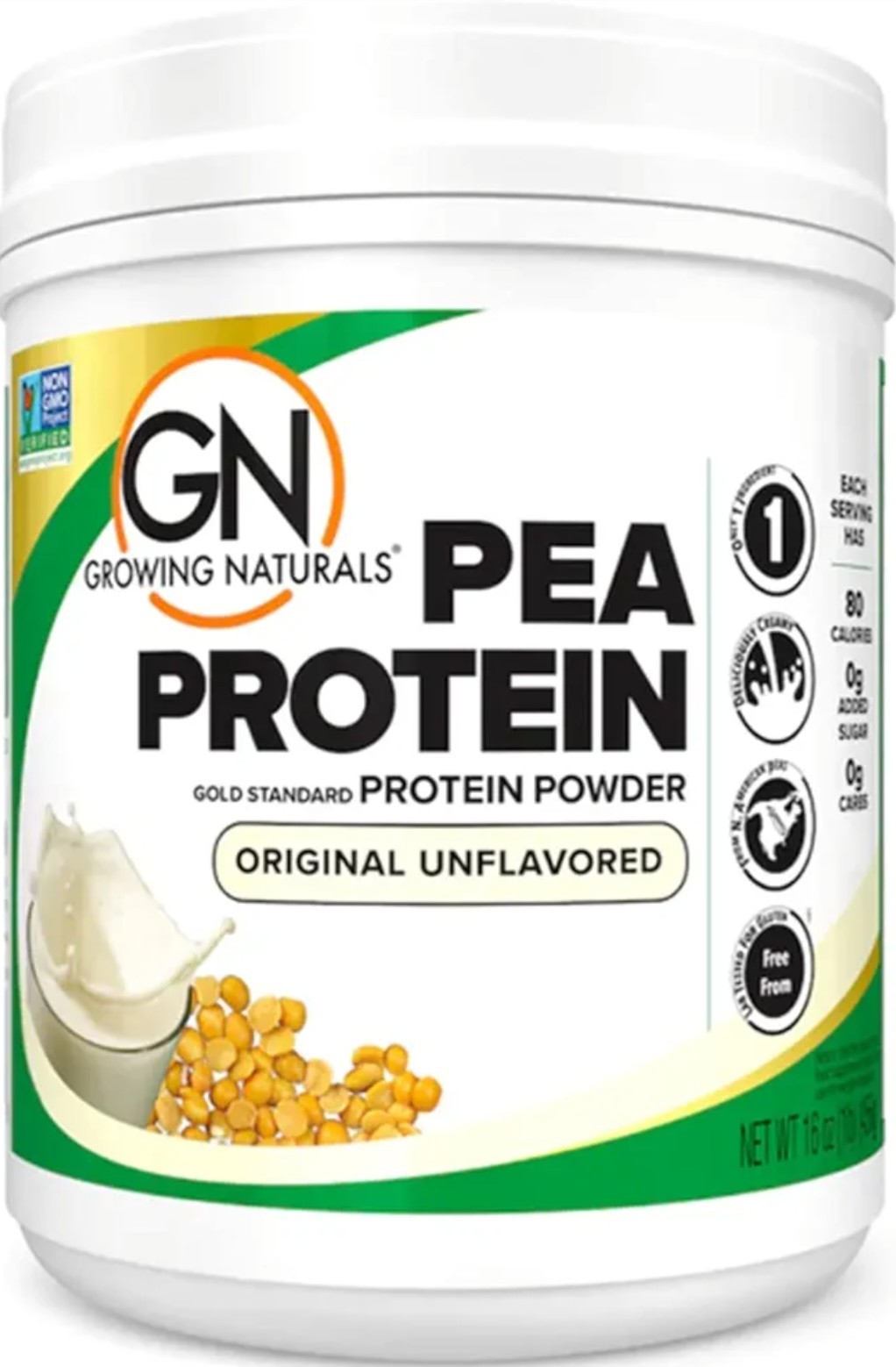 Growing Naturals Raw pea protein powder, plant-based vegan protein, BCAA,…