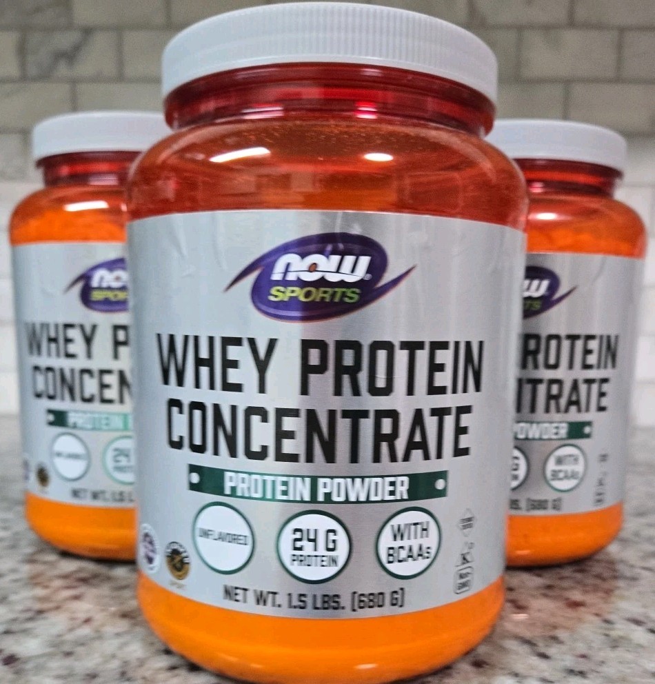 Now Foods, Sports, Whey Protein Concentrate, Natural Unflavored, 1.5 lbs (680 g)