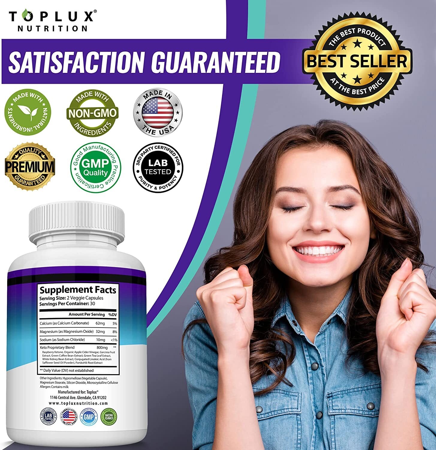 Keto Diet Pills BHB Advanced Ketosis To Burn Fat Fast 3X Supplys