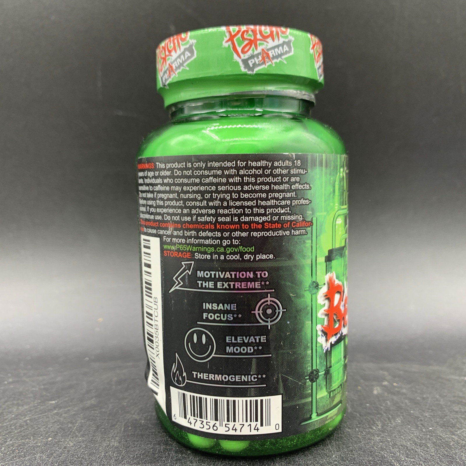 Psycho Pharma Far Beyond Driven 60ct Mood & Energy Formula EXP 11/2027
