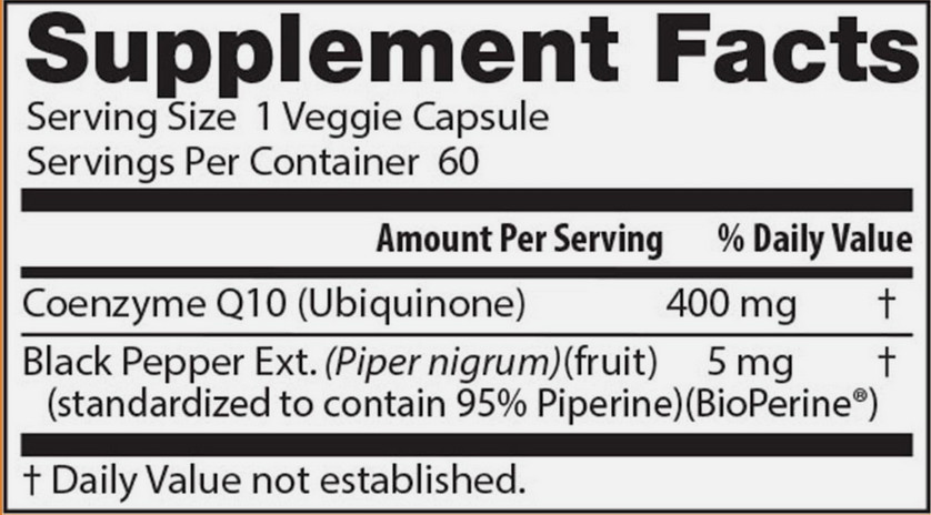 Doctor’s BEST High Absorption CoQ10, USP Verified, 400 mg-60 Caps EXP 07/2026