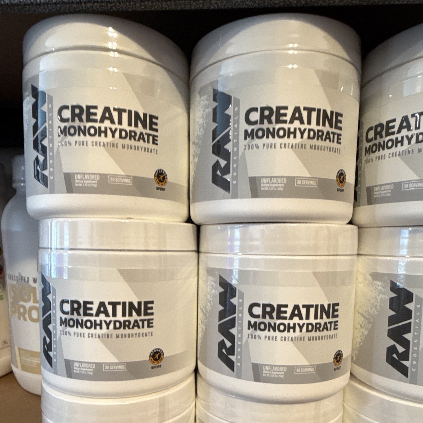 WYM Essentials Creatine Monohydrate Powder Unflavored 5g 30 Servings