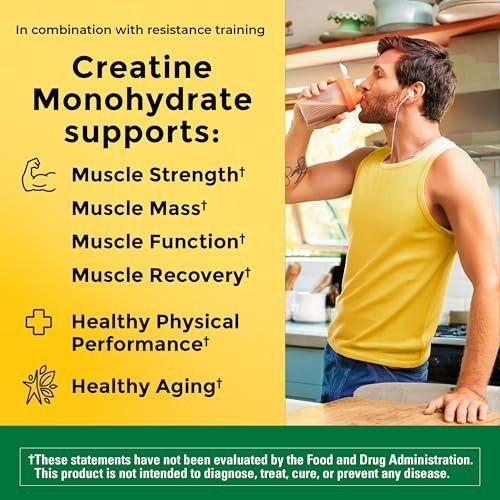 Micronized Creatine Monohydrate Powder 5g Unflavored 90 Servings Muscle