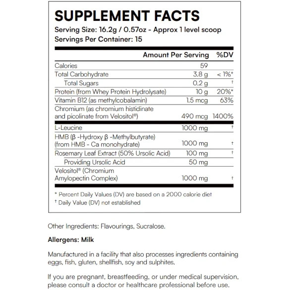 ApexLabs Muscle Defense Dietary Supplement, Vanilla – 8.57 oz – New Packaging