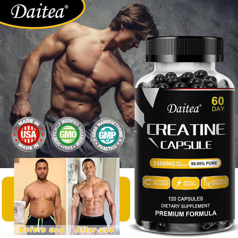 Creatine Monohydrate 3500mg- Energy&Endurance,Muscle Health,Testosterone Booster