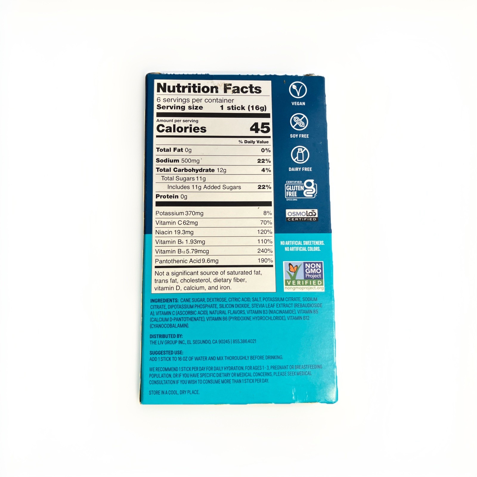 Liquid I.V. Tropical Punch Hydration Multiplier Electrolyte Drink, 0.56oz – 6ct