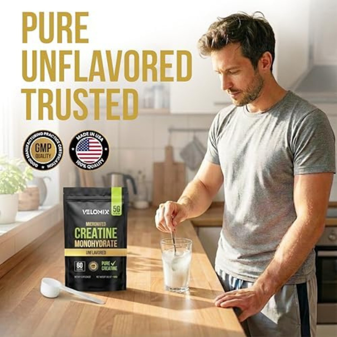 Micronized Creatine Monohydrate Powder – 100% Pure Creatine Powder Unflavored an