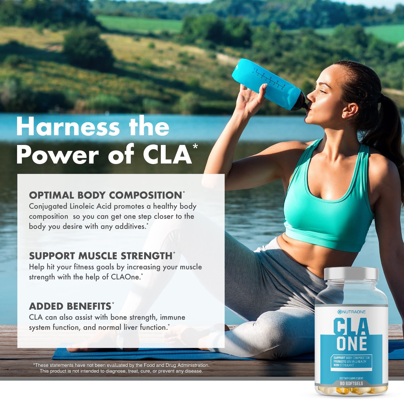 NutraOne CLAOne Supplement from Nutrition — Conjugated Linoleic Acid CLA Natu…