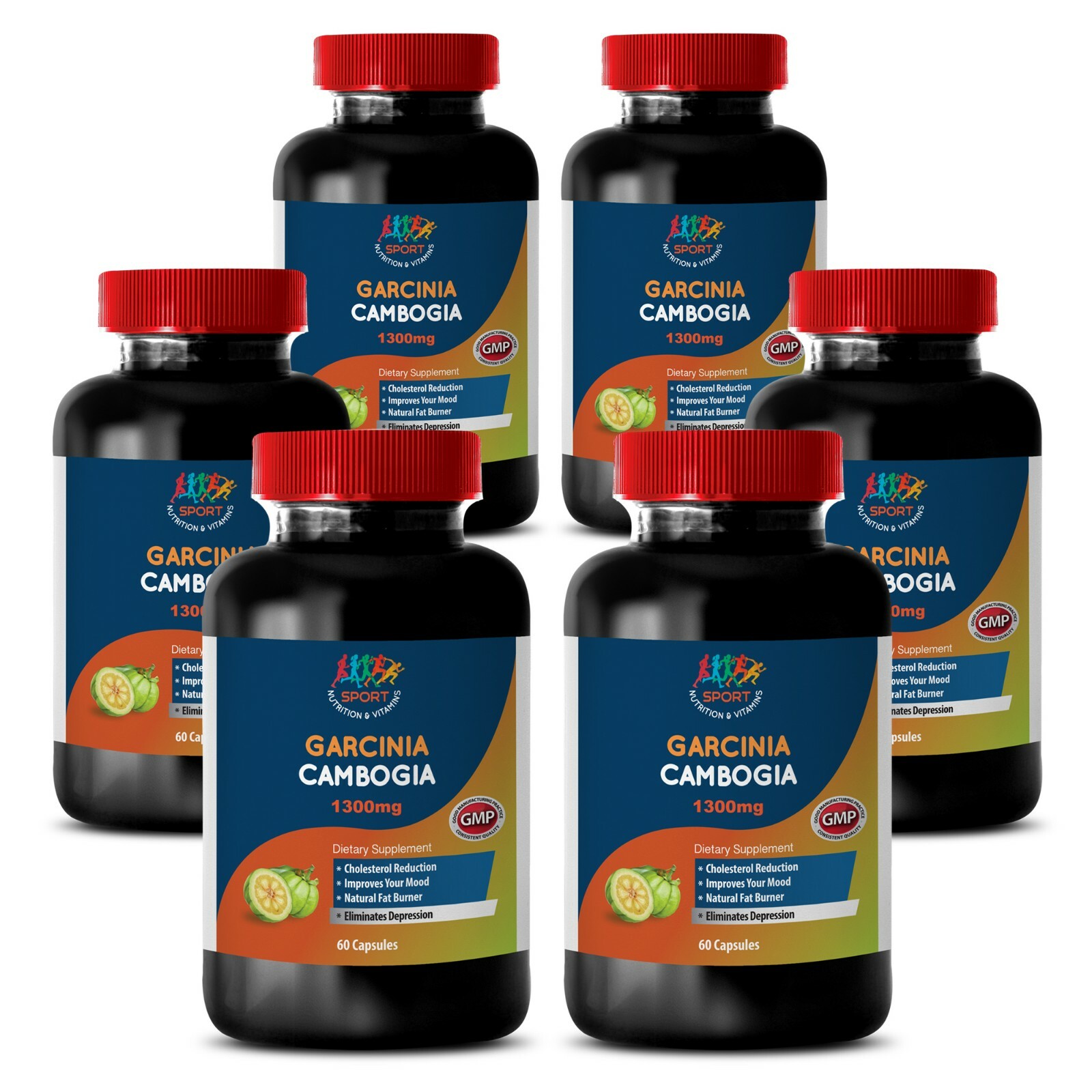 Cholesterol Reduction – Garcinia Cambodia 1300 – Weight Loss – 60 HCA – 6B 360Ct