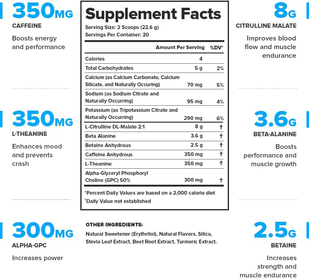 Legion Nitric Oxide Preworkout Drink, Watermelon – Creatine Free