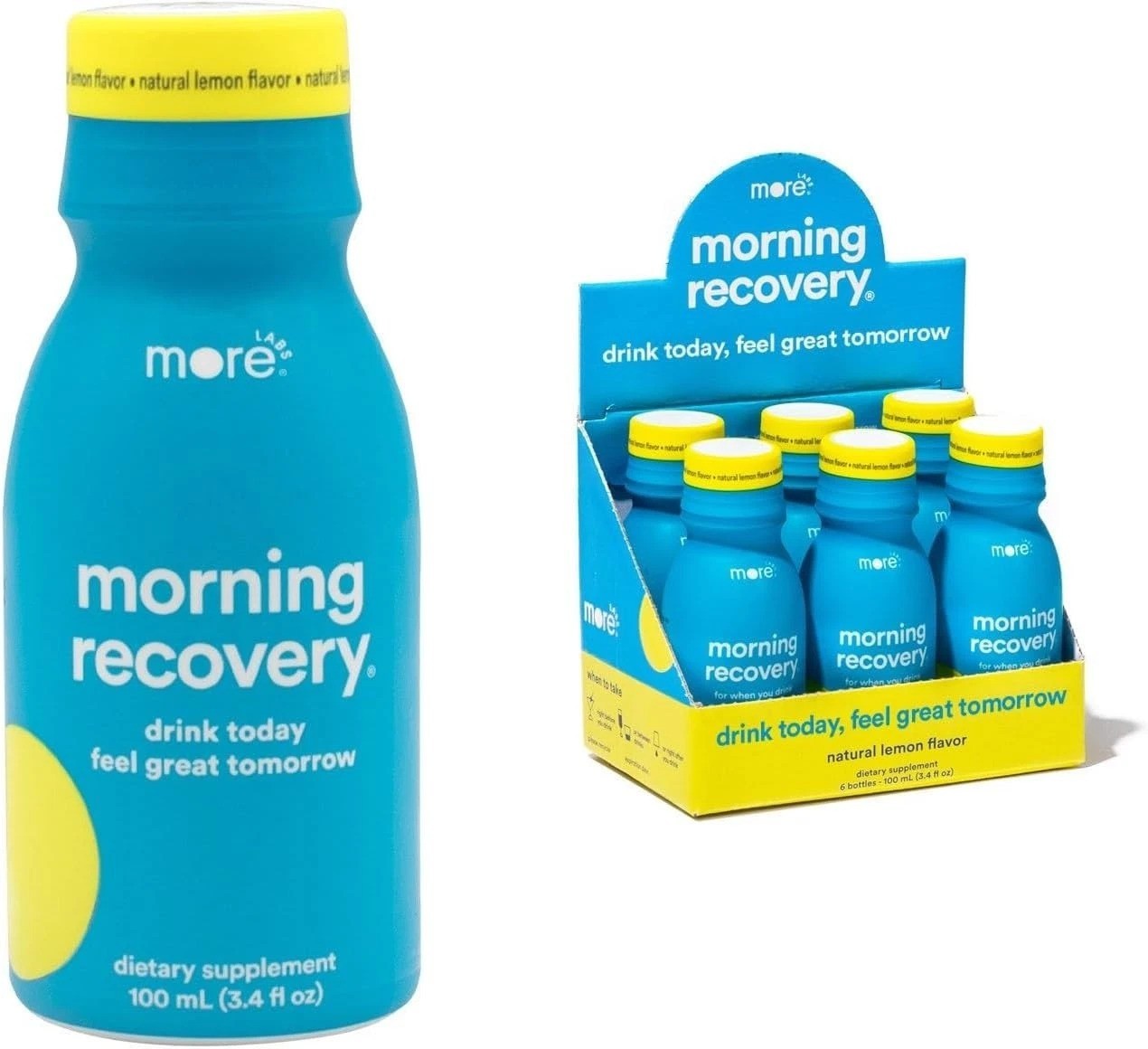 Morning Recovery DHM Electrolyte Drink – Hydration, Pack of 6 Bottles
