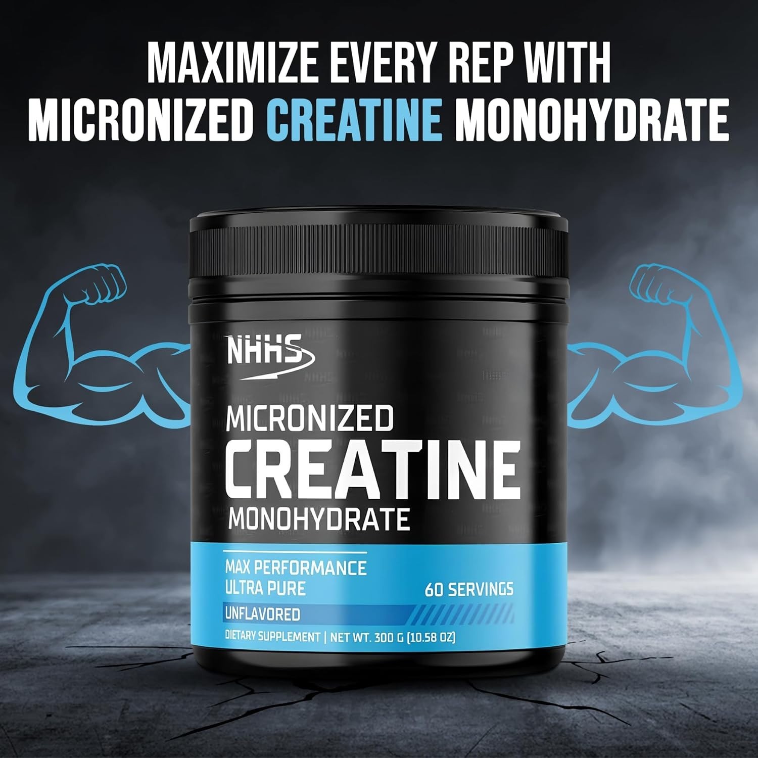 Micronized Creatine Monohydrate – Ultra-Pure, 60 Servings for Enhanced Strength