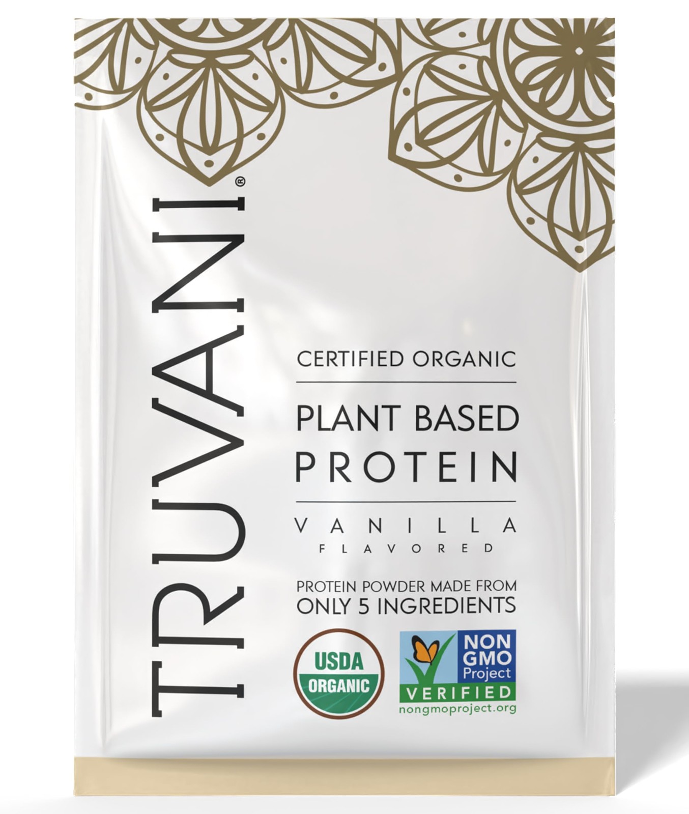 Truvani Vegan Pea Protein Powder | Vanilla | 1 Serving (Pack of 1),