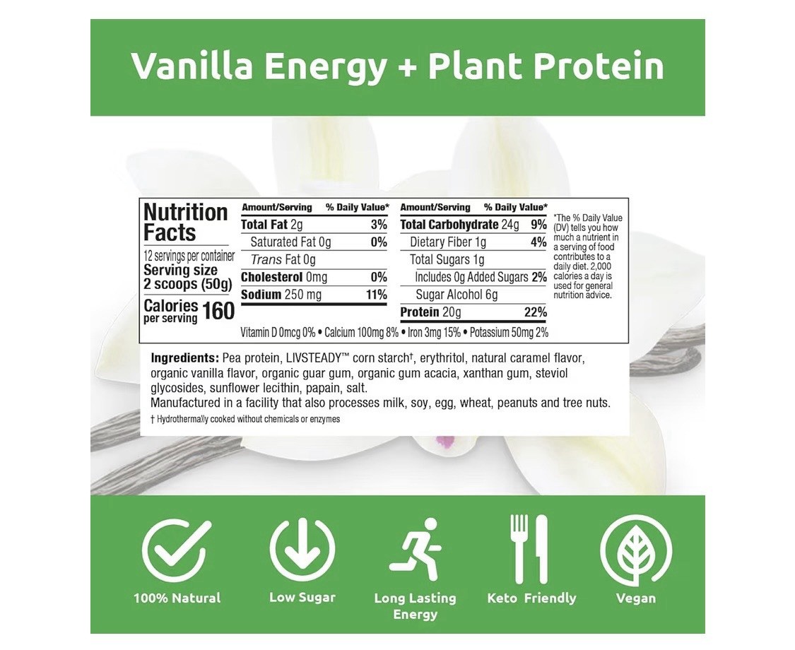 **BRAND NEW** UCAN Vanilla Plant-Based Protein Powder 21.1oz