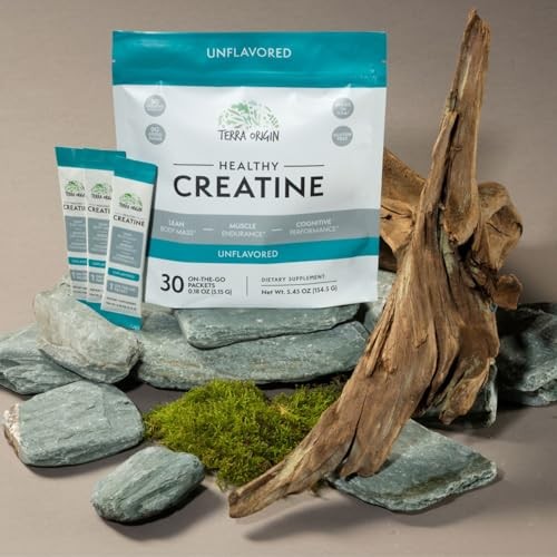 Creatine Monohydrate Powder 30 Stick Packs Unflavored Muscle
