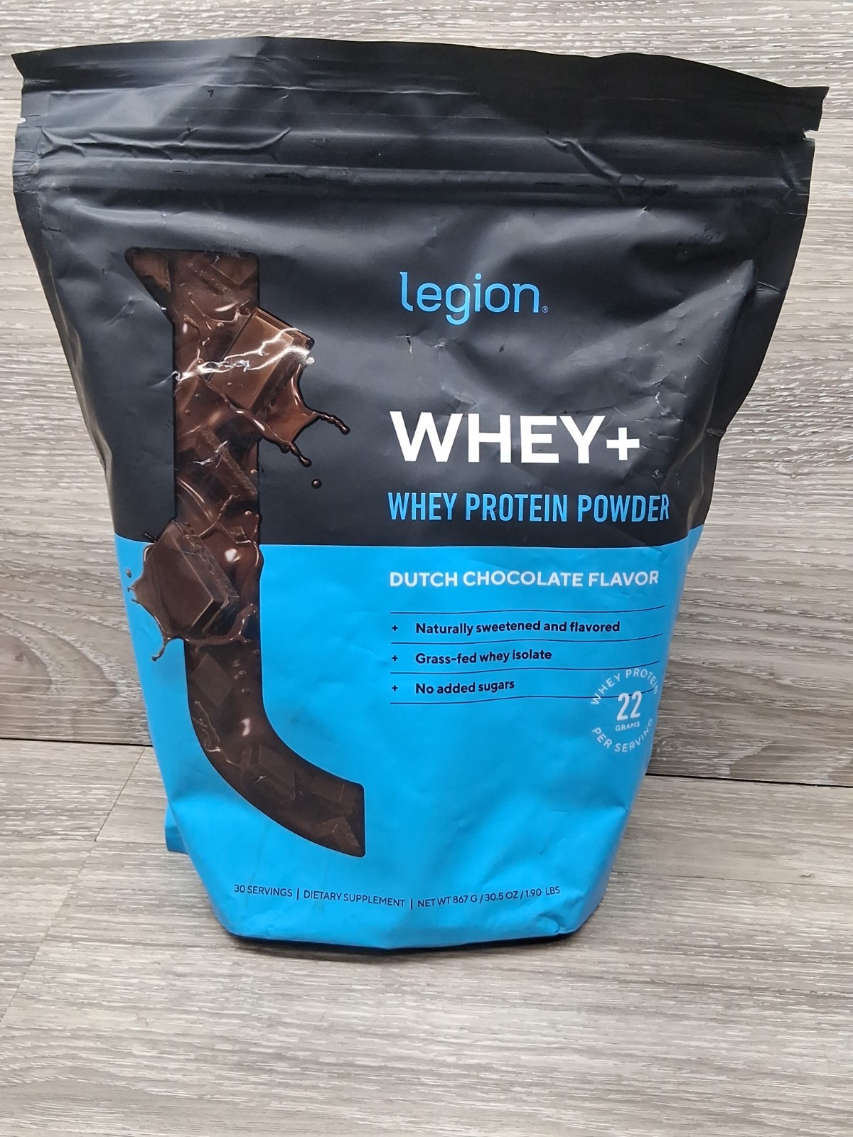 Grass Fed Whey Protein Powder Chocolate 30 Servings No Lactose 100 Pure 07/2026