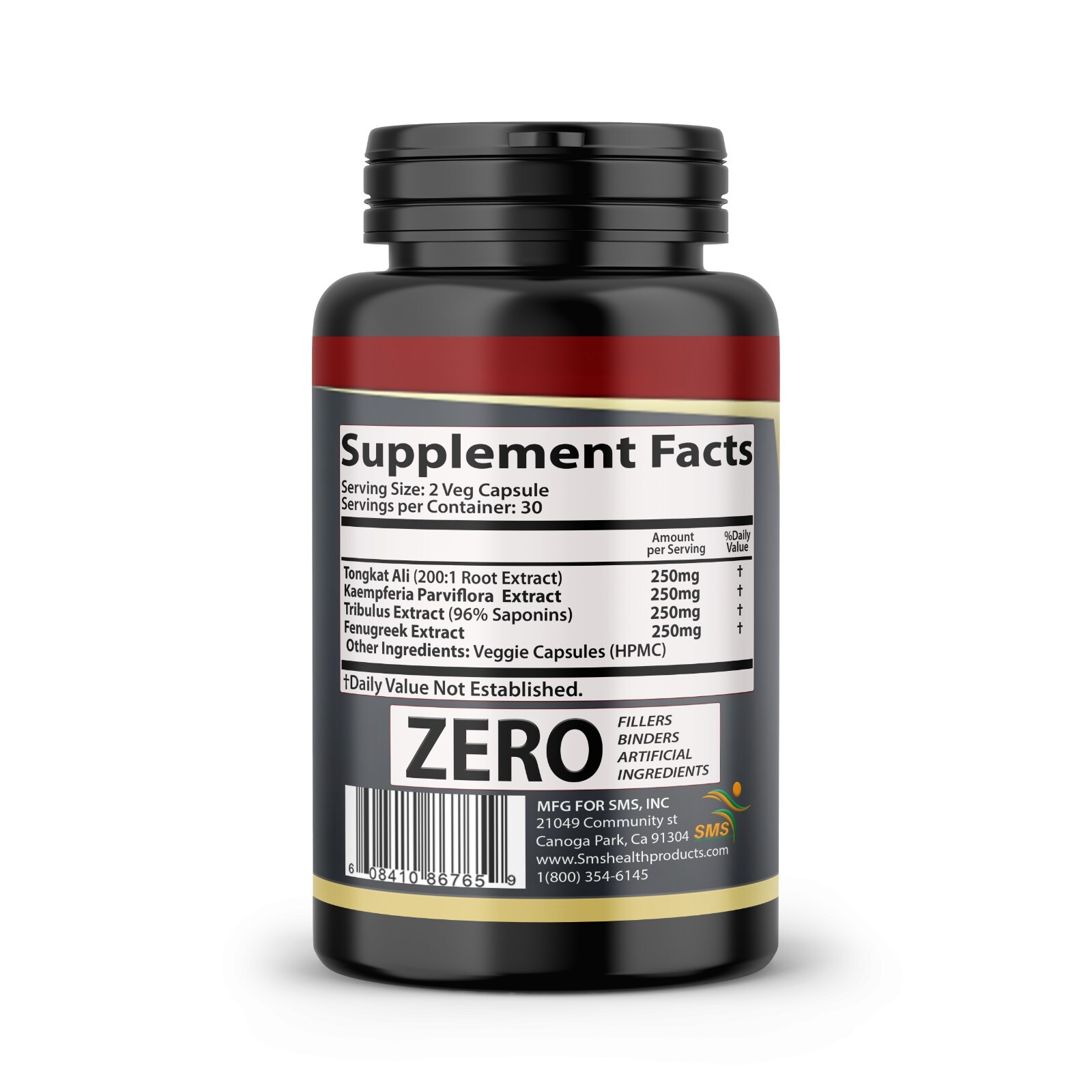 Testosterone Booster Test Men Stamina Energy Performance Pill 60 Capsules