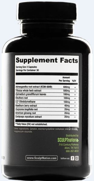 1 TEST BOOST Max + 1 Burn Evolved Sculptnation Testosterone Strength Weight Loss