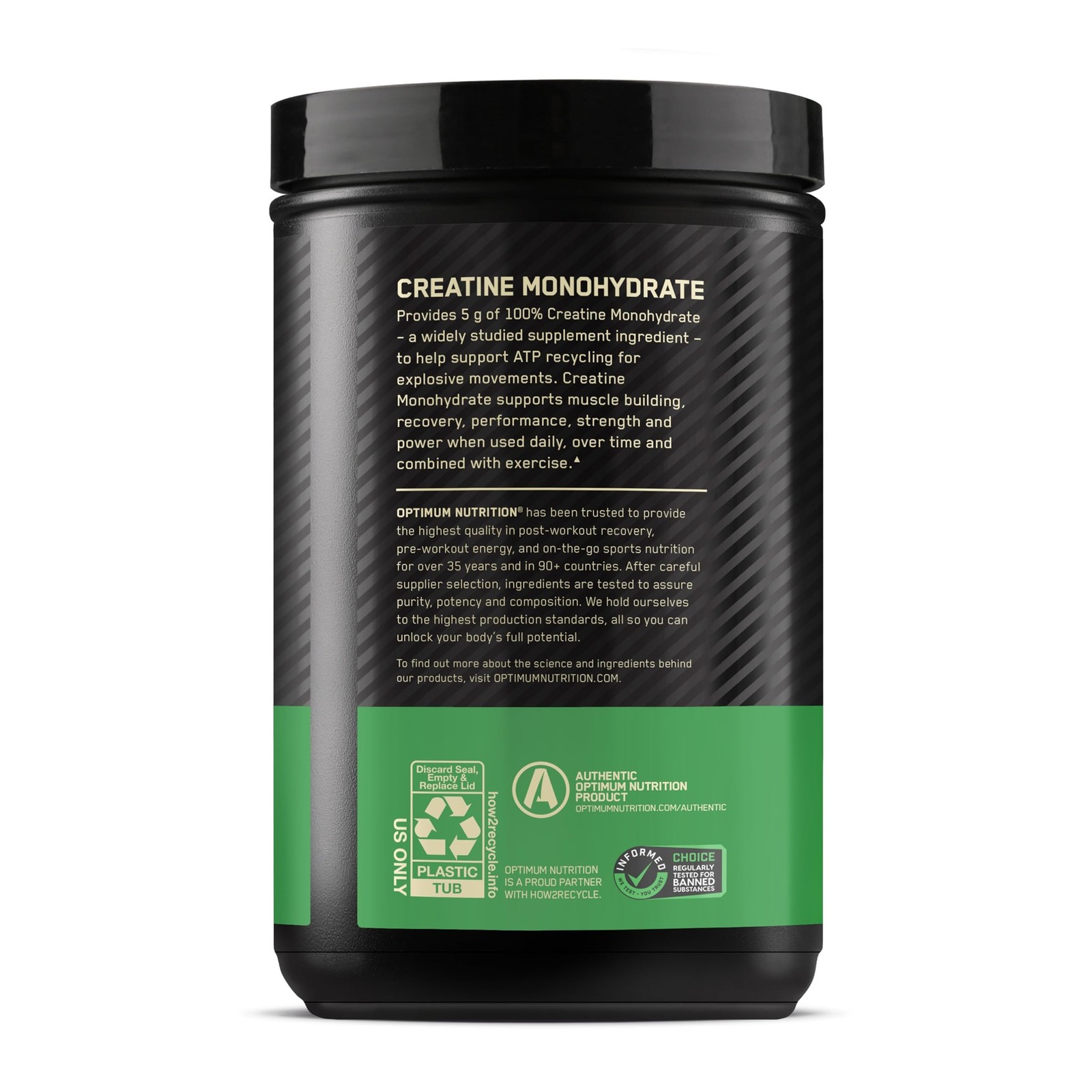 Optimum Nutrition Micronized Creatine Powder, 120 Servings