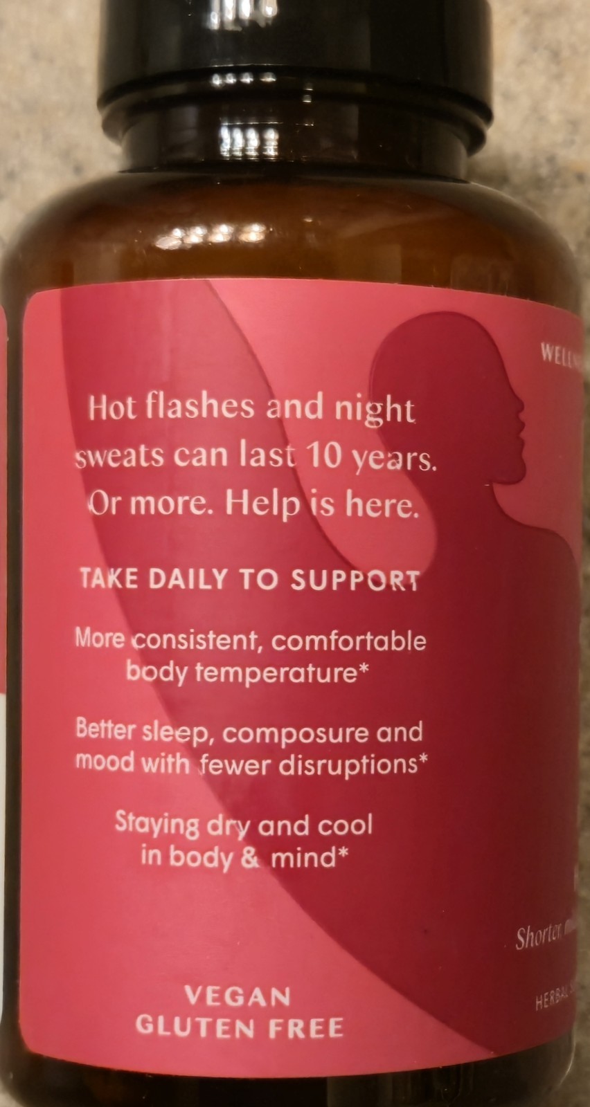 WILE HOT FLASH SUPPORT Hot Flash & Night Sweats 60 Caps (30 Serv) BEST BY 05/26