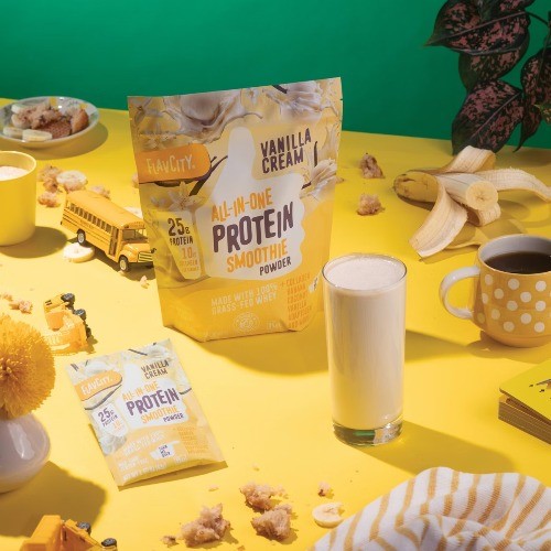FlavCity Protein Smoothie Powder – 10 Servings – Vanilla Cream