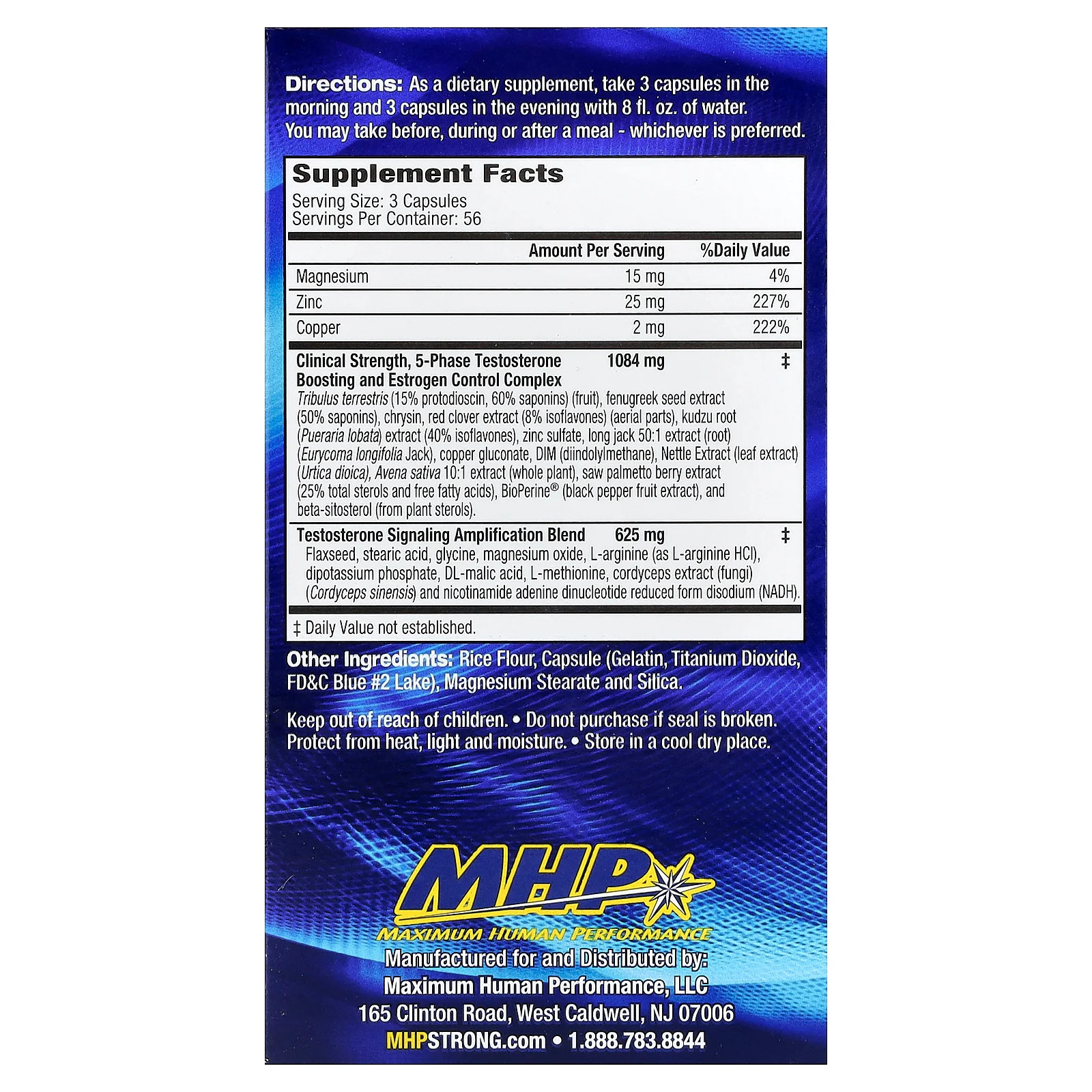 2 X MHP, T-Bomb� 3Xtreme, 168 Capsules