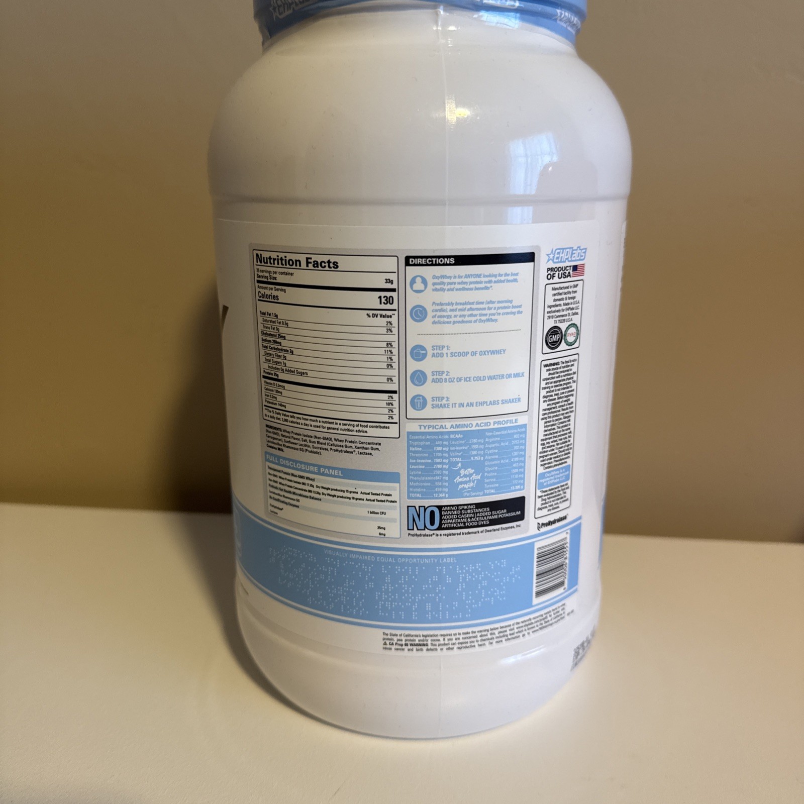 EHP Labs OxyWhey Whey Protein Isolate Powder – 25g of Whey Isolate Protein