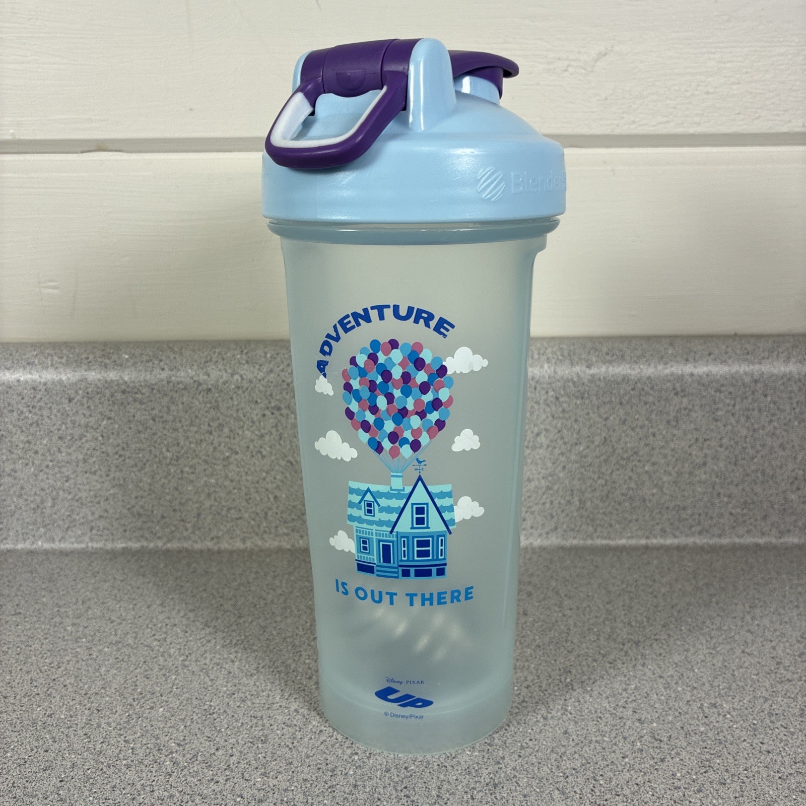 BlenderBottle Run Disney Parks Up House Water Bottle Protein Shaker Pixar Rare