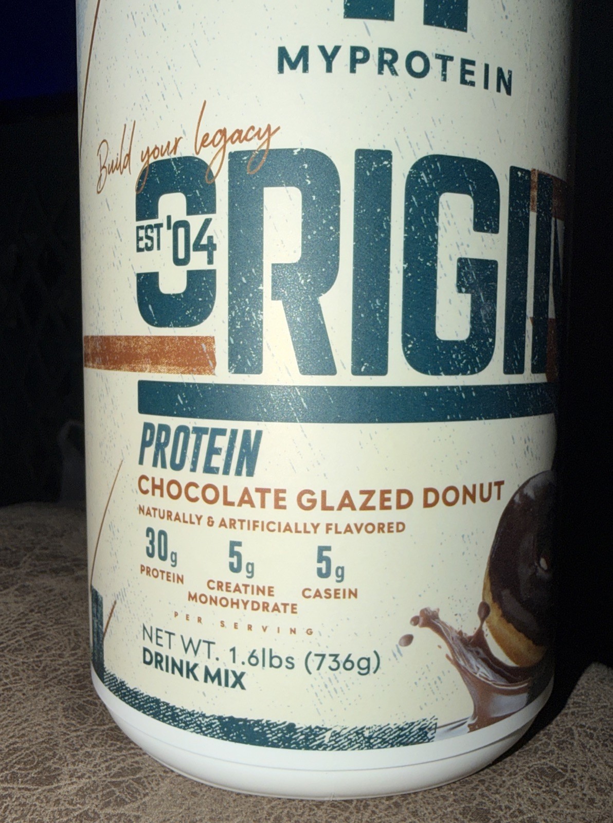 MyProtein Origin Protein 1.6 LBs 15 Servings Chocolate Glazed Donut Exp 10/27