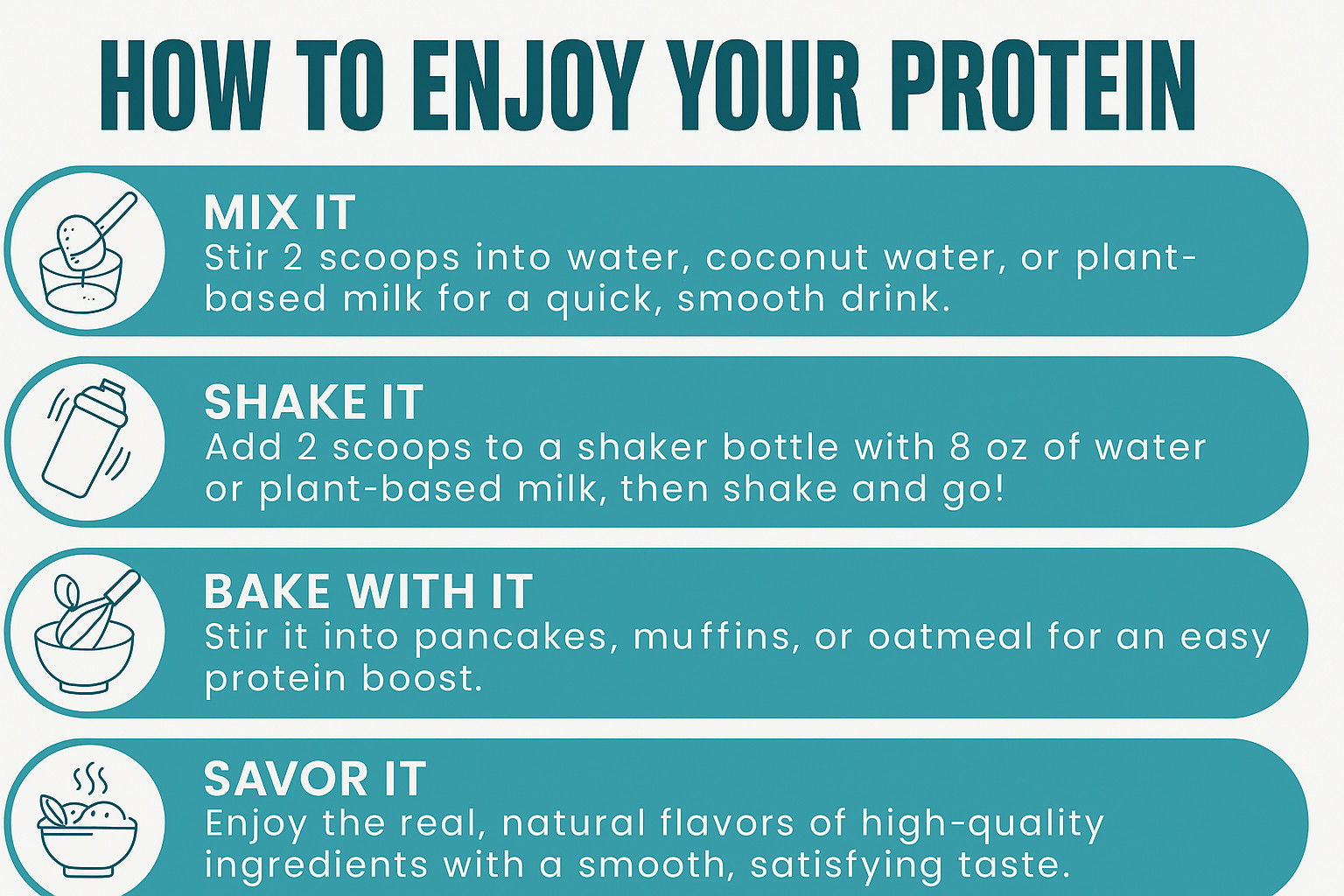 Organic Pea Protein Powder-Vegan, Vanilla, 20g Protein-5 Simple Ingredients-1 lb