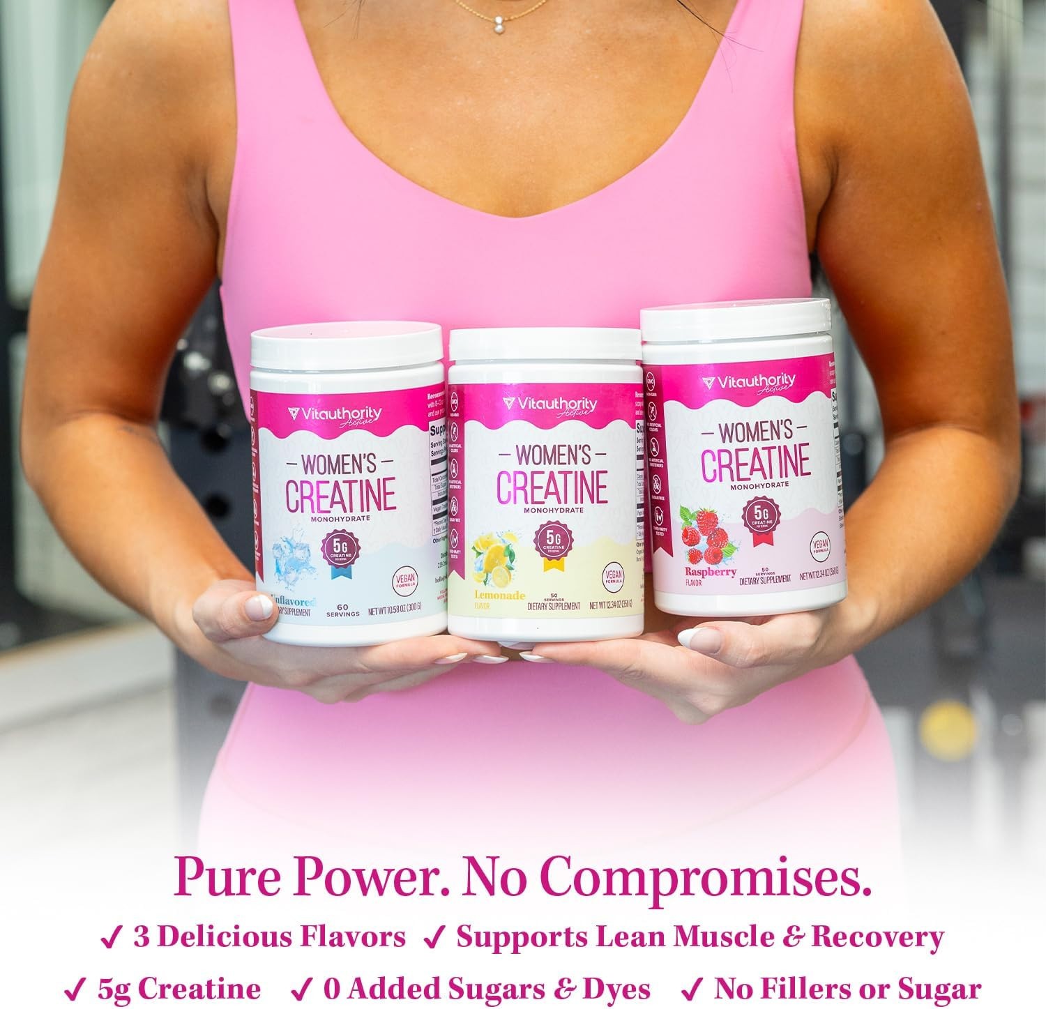 Vitauthority Women’s Micronized Creatine Monohydrate Powder ~ UNFLAVORED