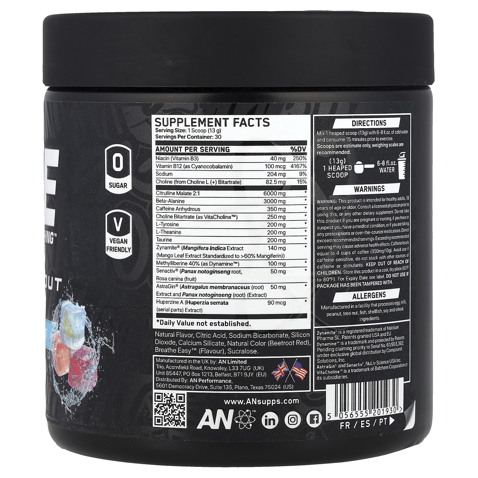 Ultimate Pre-Workout, Candy Ice Blast, 13.75 oz (390 g)
