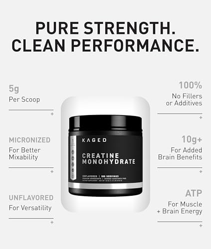 Creatine Monohydrate Powder Micronized 5g 100 Servings