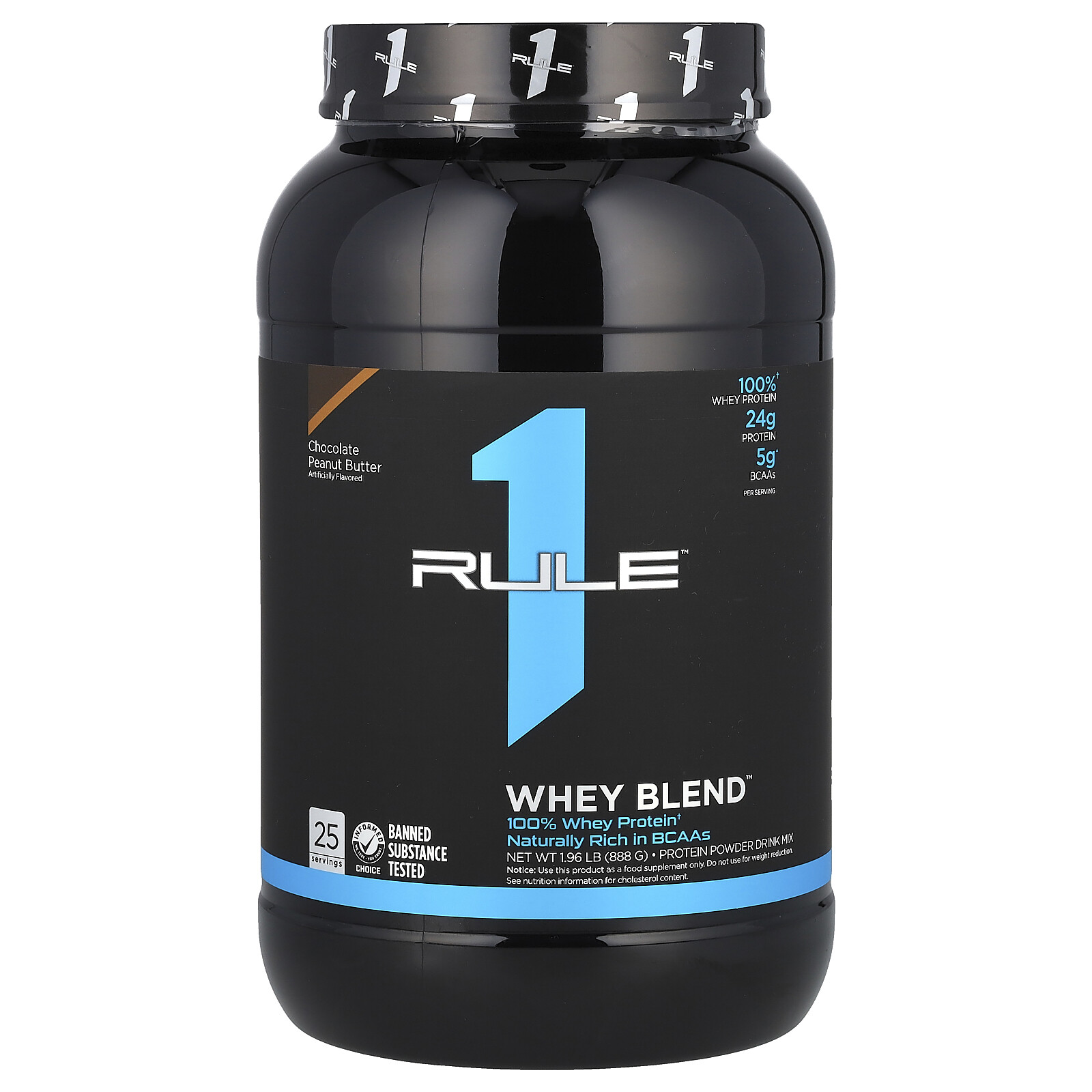 Whey Blend, Protein Powder Drink Mix, Chocolate Peanut Butter, 1.96 lb (888 g)