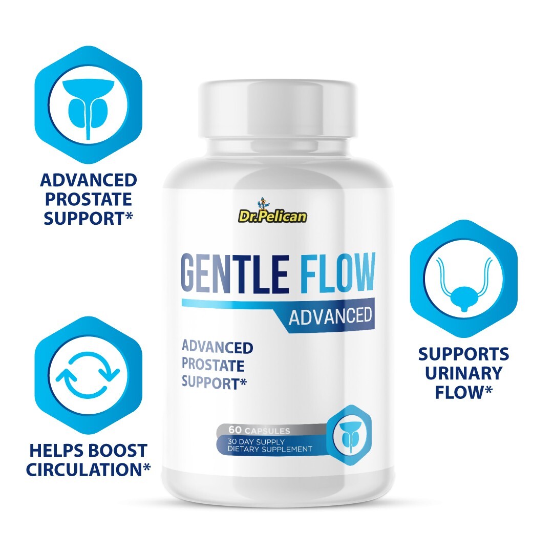 Gentle Flow Advanced – Prostate Support- 3 Bottles- 180 Capsules
