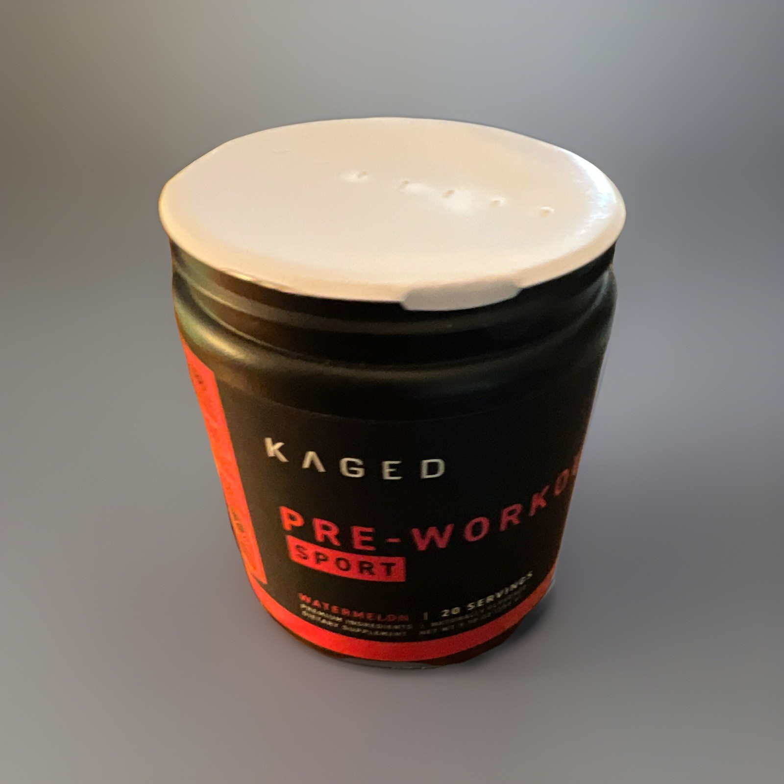 Kaged Sport Pre-Workout Powder Watermelon 20 Servings 9.1 oz Exp 10/28/2027
