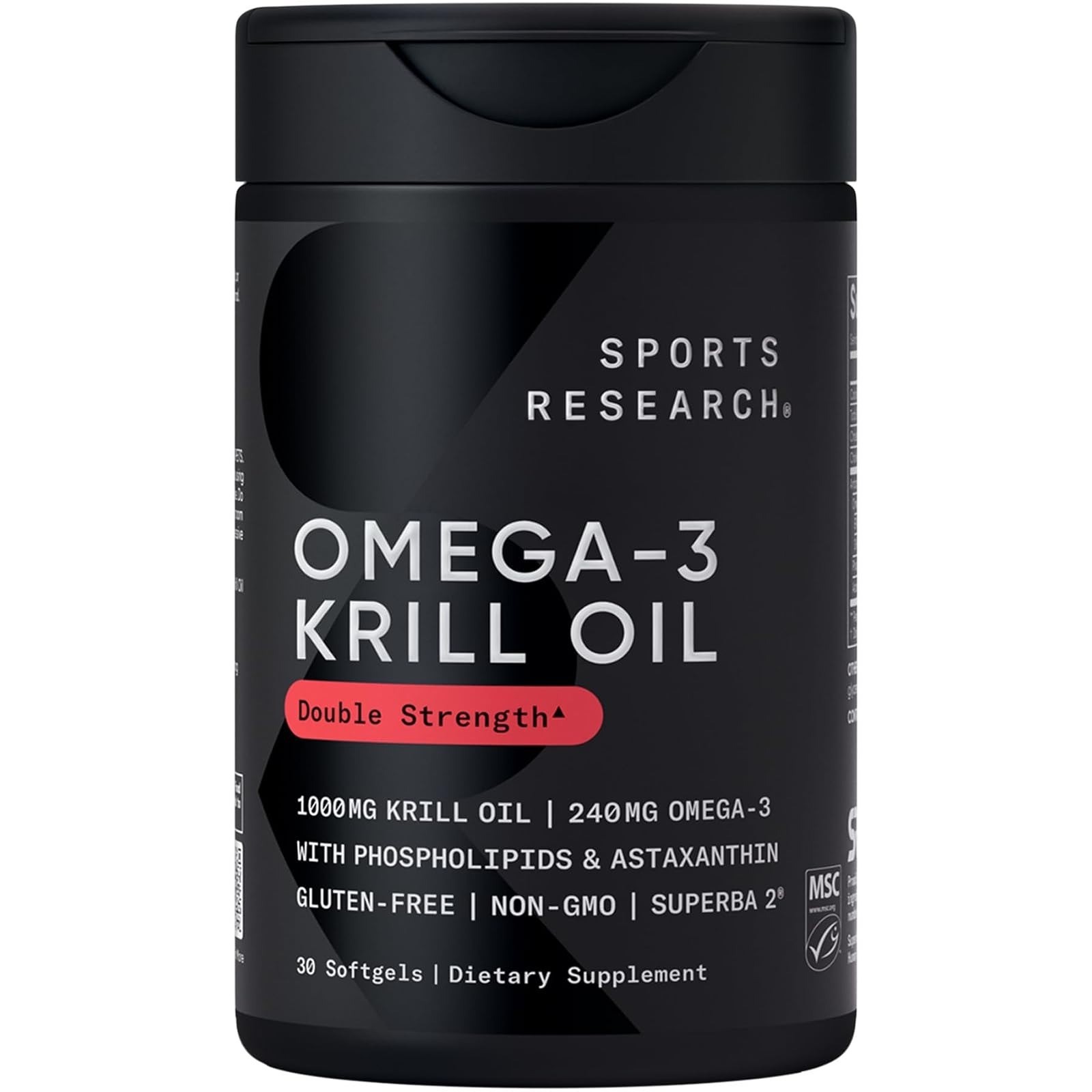 Sports Research Antarctic Omega-3 Krill Oil 1000mg – 60 Softgels