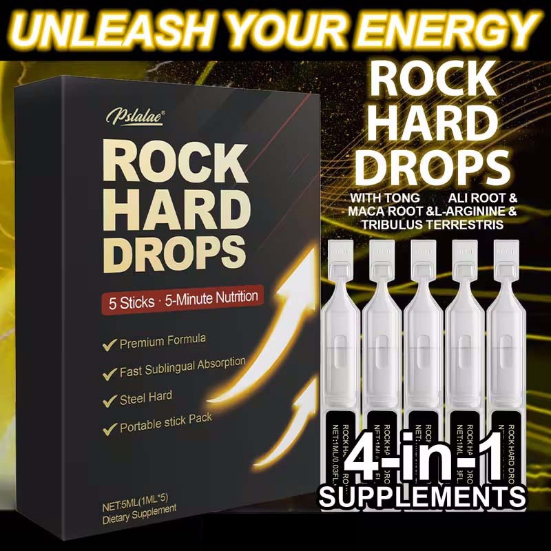 Rock Hard Drops – with Tribulus Terrestris, Maca Root, L-Arginine, Men’s Health