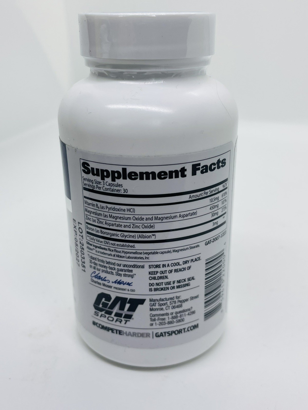GAT Sport Essentials ZMAG-T Zinc, Magnesium, B6 + 90 Count (Pack of 1)