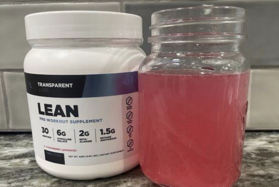 Transparent Labs LEAN Pre-Workout Powder Strawberry Lemonade 30 ServingsEXP05/27