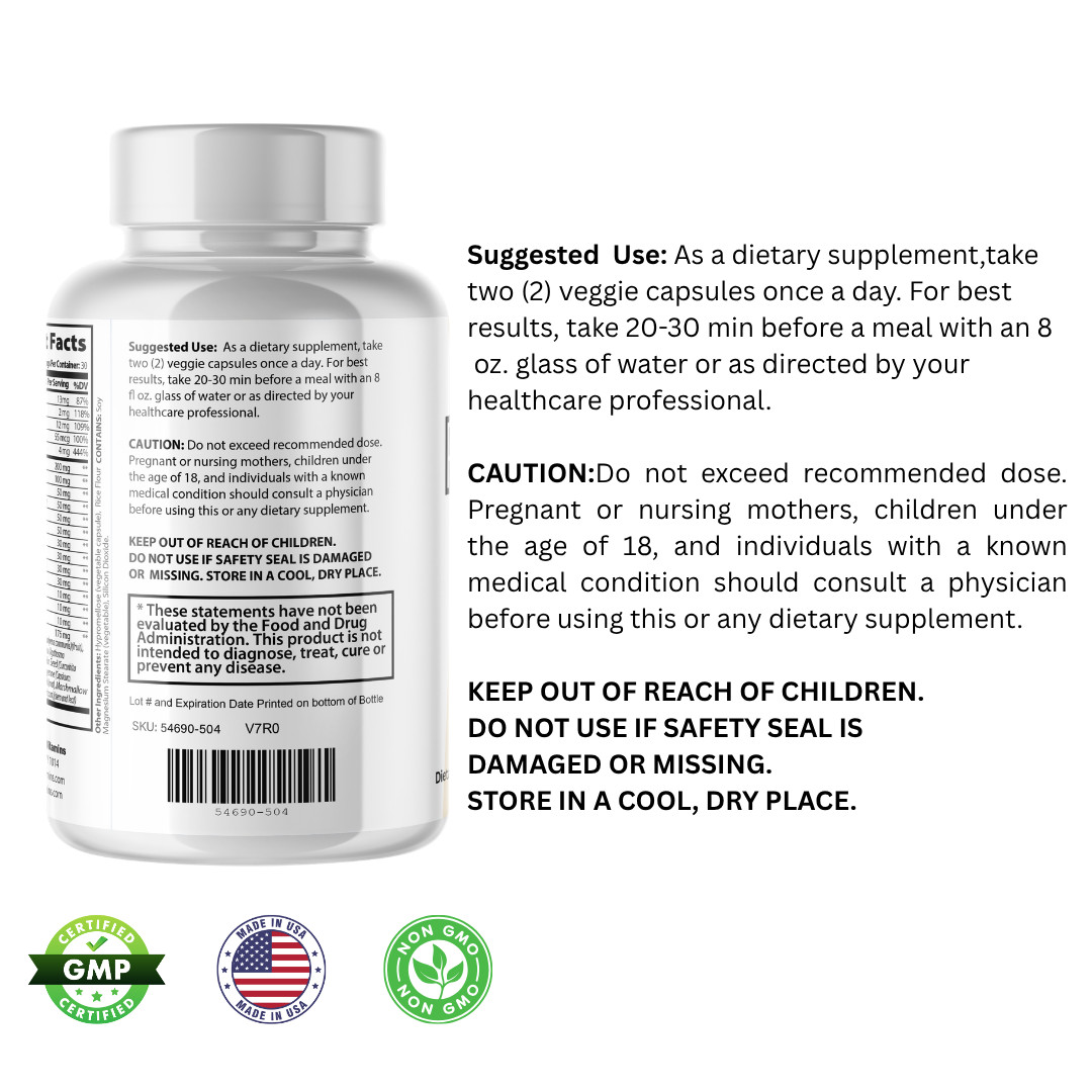Renavil- Prostate Support- 5 Bottles- 300 Capsules