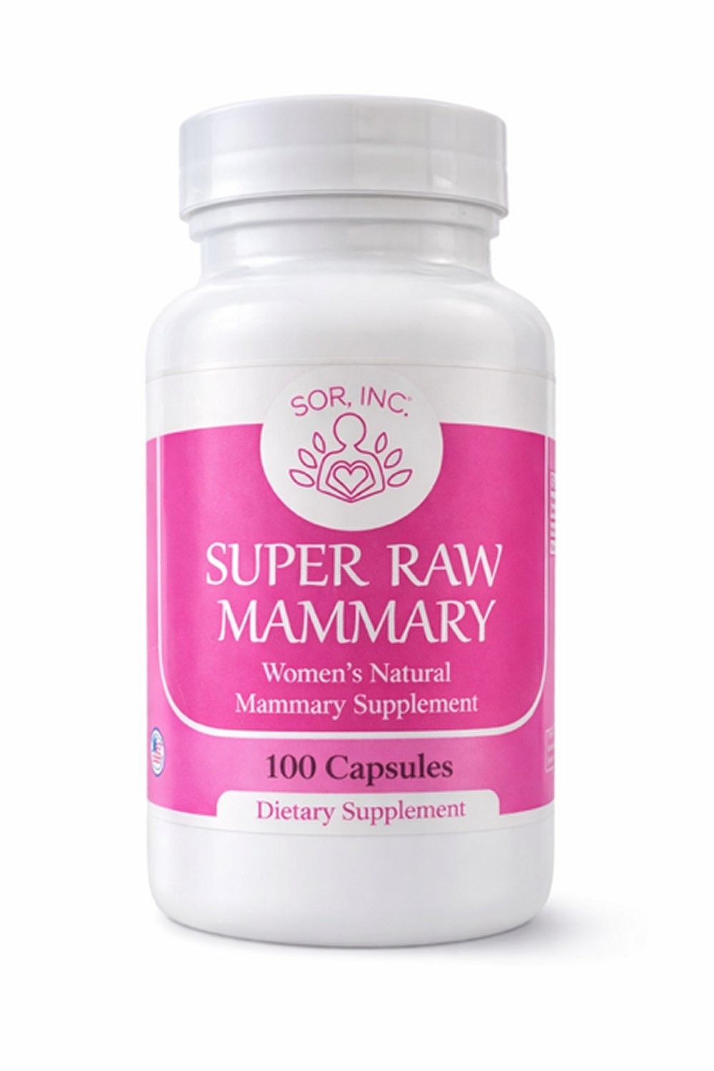 Super Raw Mammary Breast Enhancement for Women & Trans, USA Made, 100 Capsules