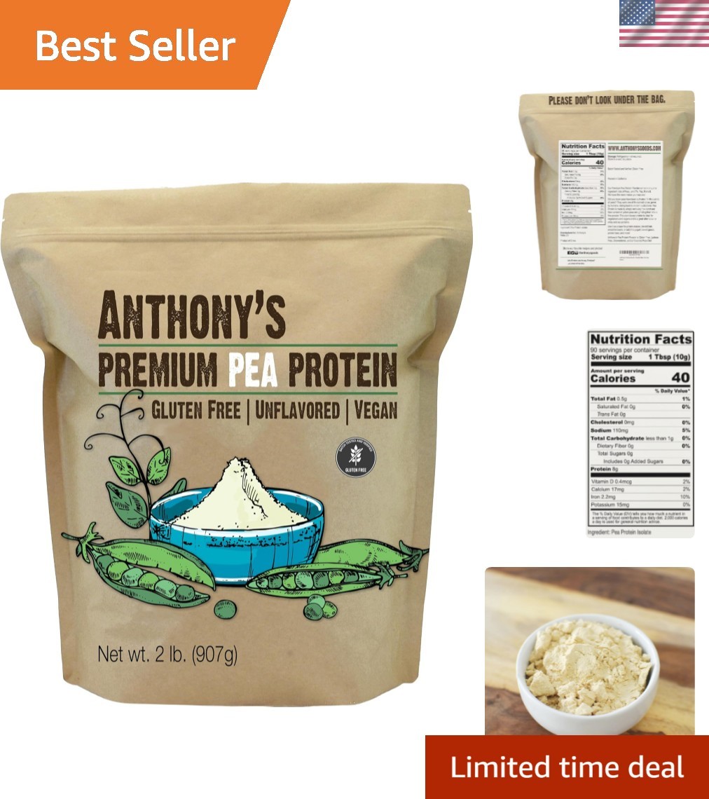 Pea Protein Powder 2lb Plant Based Gluten Free Keto Protein