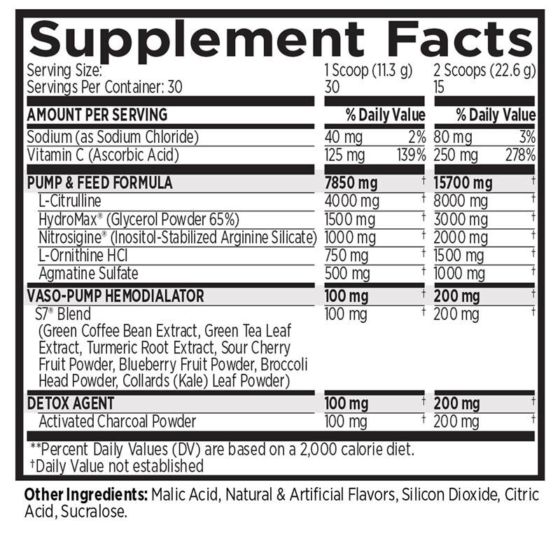 NO2 BLACK® MUSCLE + PUMP NITRIC OXIDE (30 SERVINGS)