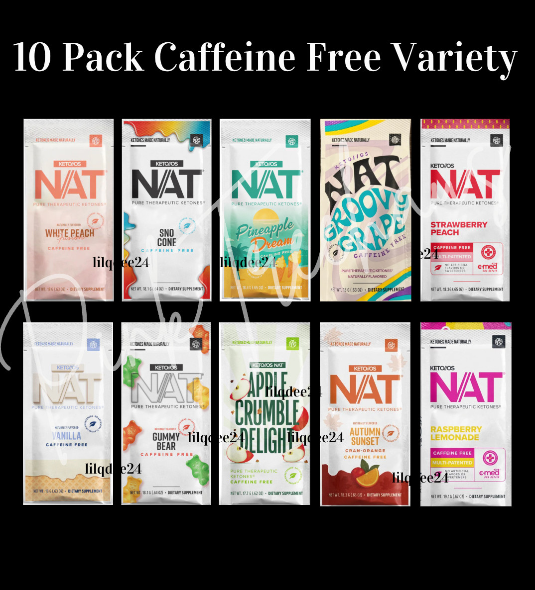 🔥Pruvit Keto OS NAT Ketones w/ Sno Cone, Peach, Autumn Sunset 10 Pack Variety